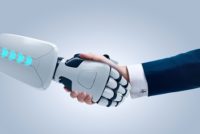 Robot and human