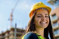 female construction worker