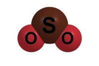 Sulfur dioxide molecular structure